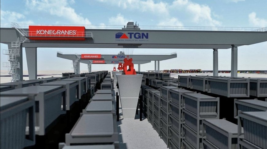 First automated RMGs from Konecranes to handle copper concentrate in intermodal operation in Chile